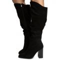Upside-36M Slanted Top Boots BLACK