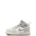 Toddler Jordan 1 Mid SE Neutral Grey/Smoke Grey-Sail
