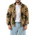 Flamin' Zip Sherpa Fleece Jacket Oatmil