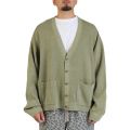 Bayview Acid Wash Cardigan Sweater Bay Leaf Green