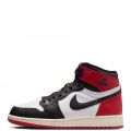 Grade School Air Jordan 1 High OG "Black Toe Reimagined White/Black-Varsity Red-Sail