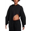 Oversized Asymmetrical Hoodie Black