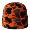 Duck Camo Beanie Orange Camo
