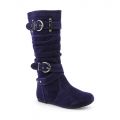 Mid-Calf Flat Boot Sally-4-S Purple