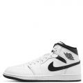 Air Jordan 1 Mid White/Black-White-Black