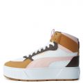 (GS) Karmen Rebelle Mid Coco JR Puma White-Almond Blossom-Dark Chocolate-Desert Tan-Gold
