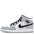 (PS) Air Jordan 1 Mid LT Smoke Grey/Black-White