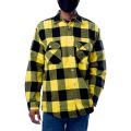 Heavyweight Plaid Flannel Shirt Yellow