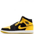 国内配送 NIKE AIR JORDAN 1 MID SE BLACK/VARSITY MAIZE-WHITE AIR JORDAN 1 MID SE (PS) 