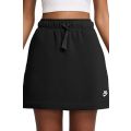 Sportswear Club Fleece Mid-Rise Skirt Black/White