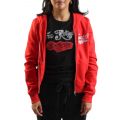CLASSIC WINGED CRYSTAL ZIP HOODIE FLAME SCARLET