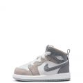 Toddler Jordan 1 Mid SE WHITE/COOL GREY-MEDIUM GREY