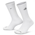 Everyday Plus Cushioned Crew Socks (1 Pair) White/Black