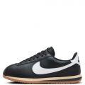Cortez Leather Black/White-Gum Med Brown-Sesame