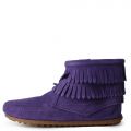DOUBLE FRINGE PURPLE BOOTS Purple