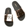 Metallic Japan Slides Black/ Metallic