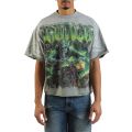 Ghost Flame Crop T-Shirt  Moss Green