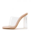 Edna Clear High Heel Nude