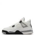 Pre-School Jordan 4 Retro "White Cement Summit White/Fire Red-Cement Grey-Black