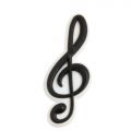 Music Symbol Jibbitz Black