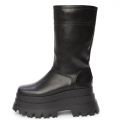 Sky High Black Platform Boot Black