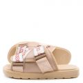 Logo Tape Kalpi Slides Beige Lt-Pink Lt