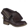 Fold Down Studded Boot Taylor-1-S Brown Brown