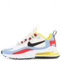 Women's Air Max 270 React Phantom/Black-Light Blue-University Red