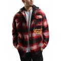 Mackay Hooded Flannel Red