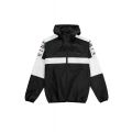 Leyton Windrunner Jacket Black All Black/ White