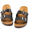 Glory-199 Sandals Black Glitter