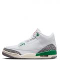 Air Jordan 3 Retro White/Varsity Red-Lucky Green