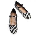Zebra Mary Jane Flat Black/White