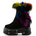 Planet-11 Platform Boots Black