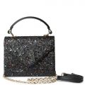Glitter Flat Bag Black