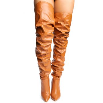 LILIANA Heavenly-1 Thigh High Boot HEAVENLY-1-MOCH - Shiekh