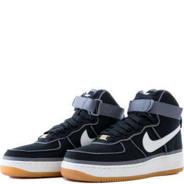 air force 1 high top grey and black