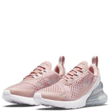 nike air max 270 sneakers in pink oxford/metallic silver