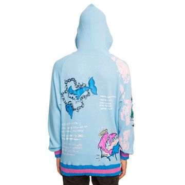 PINK DOLPHIN The Drip Drip Pullover Hoodie in AF21807DDHBU - Shiekh