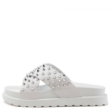 LILIANA Airy-1 Spiked Upper Sandals AIRY-1-WHT - Shiekh