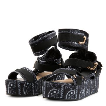 SHIEKH Mia-B Platform Sandals MIA-B-BLK - Shiekh