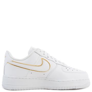 nike air force 1 womens white and gold