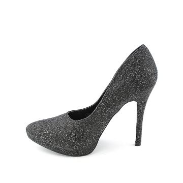 black sparkly pumps uk