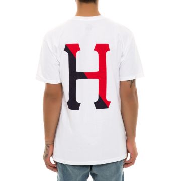 THE 2 TONE CLASSIC H TEE IN TS54002-WHT