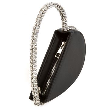 black heart clutch bag