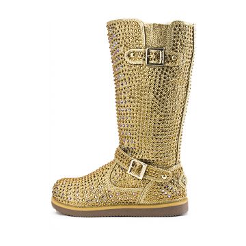 mid calf studded boots