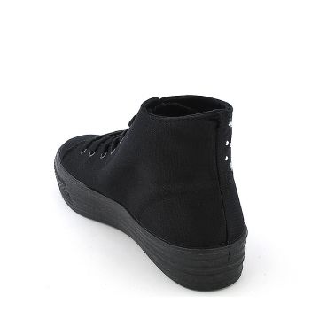 platform studded sneakers