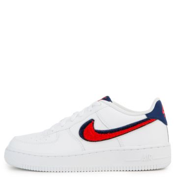 air force 1 lv8 (gs) university red/ black-white