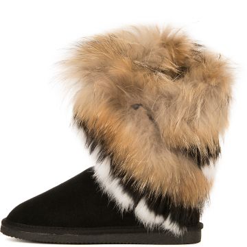 Women's Giselle-KLH-1 Fur Boot BLACK