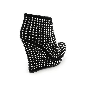 womens black platform dress shoes